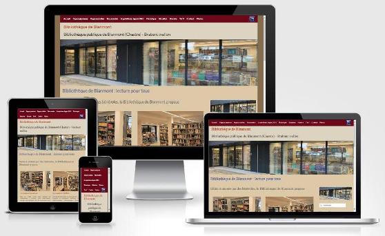 Site responsive créé avec WordPress pour la Bibliothèque de Blanmont (Brabant wallon)