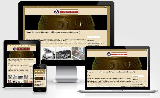 Site responsive créé avec WordPress pour la Brasserie de Dinant (Province de Namur)