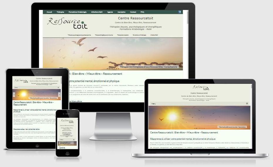 Site responsive du Centre Ressourcetoit (Brabant wallon)