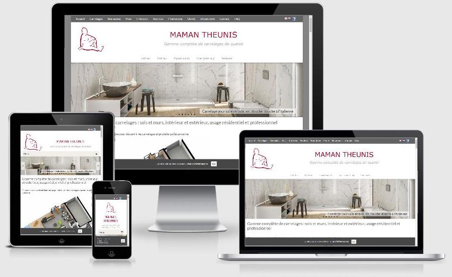 Site responsive des Carrelages Maman Theunis